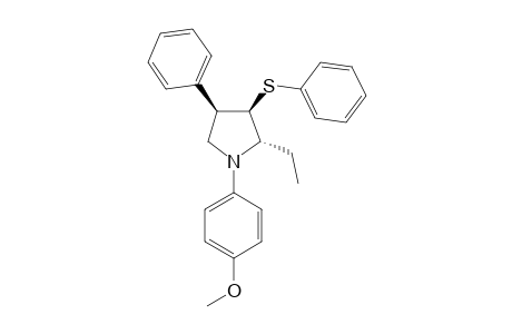 (2S,3R,4R)-2-ethyl-1-(4-methoxyphenyl)-4-phenyl-3-(phenylthio)pyrrolidine