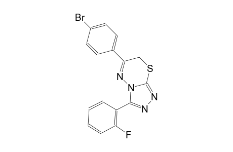 6-(4-bromophenyl)-3-(2-fluorophenyl)-7H-[1,2,4]triazolo[3,4-b][1,3,4]thiadiazine