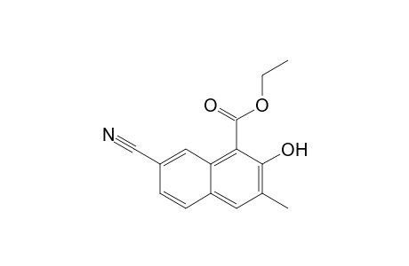7-cyano-2-hydroxy-3-methyl-1-naphthalenecarboxylic acid ethyl ester