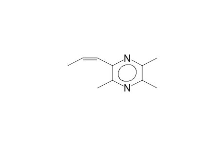 PYRAZINE, TRIMETHYL-1-PROPENYL-, (Z)-