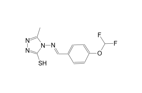 4-({(E)-[4-(difluoromethoxy)phenyl]methylidene}amino)-5-methyl-4H-1,2,4-triazole-3-thiol