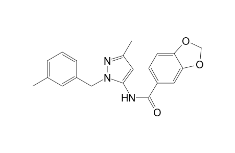 1,3-Benzodioxole-5-carboxamide, N-[3-methyl-1-[(3-methylphenyl)methyl]-1H-pyrazol-5-yl]-