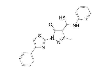 4-[anilino(sulfanyl)methylene]-5-methyl-2-(4-phenylthiazol-2-yl)pyrazol-3-one