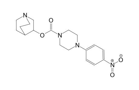 1-piperazinecarboxylic acid, 4-(4-nitrophenyl)-, 1-azabicyclo[2.2.2]oct-3-yl ester