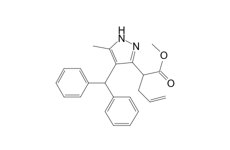 1H-Pyrazole-3-acetic acid, 4-(diphenylmethyl)-5-methyl-.alpha.-2-propenyl-, methyl ester