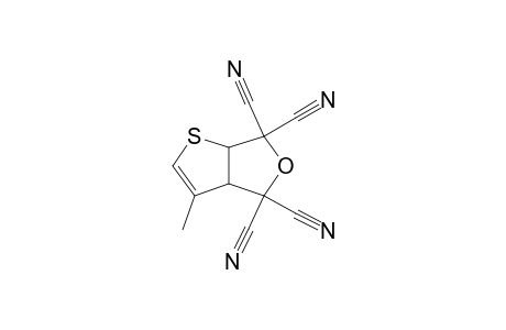 Thieno[2,3-c]furan-4,4,6,6-tetracarbonitrile, 3a,6a-dihydro-3-methyl-