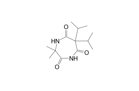 1H-1,4-Diazepine-2,5,7(6H)-trione, dihydro-3,3-dimethyl-6,6-bis(1-methylethyl)-