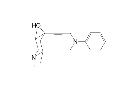 1,2,5-Trimethyl-4-[3-(methylanilino)-1-propynyl]-4-piperidinol