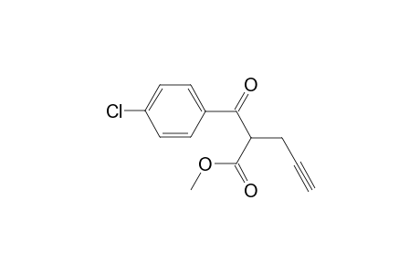 Methyl 2-(4-chlorobenzoyl)pent-4-ynoate