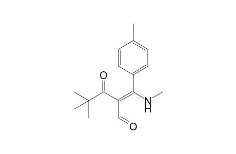 2-(t-Butylcarbonyl)-3-(methylamino)-3-(4'-methylphenyl)-2-propenal