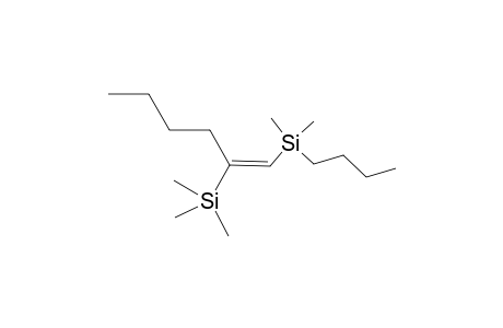 2-(Trimethylsilyl)-1-[(dimethylbutyl)silyl]hex-1-ene