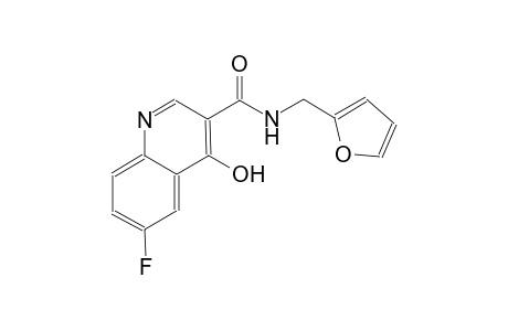 3-quinolinecarboxamide, 6-fluoro-N-(2-furanylmethyl)-4-hydroxy-