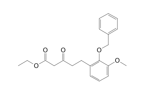 ETHYL-5-(2-BENZYLOXY-3-METHOXYPHENYL)-3-OXOPENTANOATE