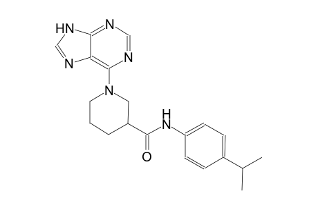 3-piperidinecarboxamide, N-[4-(1-methylethyl)phenyl]-1-(9H-purin-6-yl)-