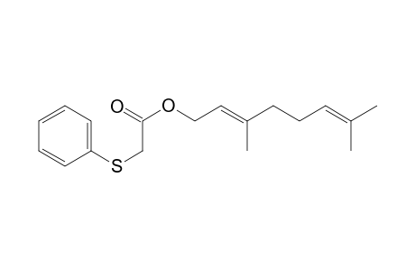 3,7-Dimethyl-2(E),6-octadienyl(phenylthio)acetate