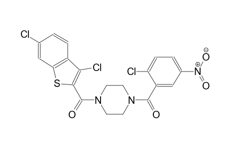 1-(2-chloro-5-nitrobenzoyl)-4-[(3,6-dichloro-1-benzothien-2-yl)carbonyl]piperazine