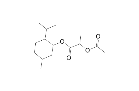 Propanoic acid, 2-(acetyloxy)-, 5-methyl-2-(1-methylethyl)cyclohexyl ester