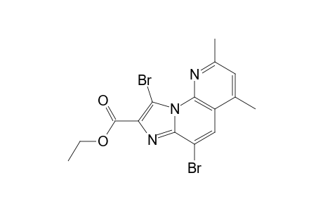 ETHYL-1,4-DIBrOMO-6,8-DIMETHYLIMIDAZO-[1,2-A]-[1,8]-NAPHTHYRIDINE-2-CARBOXYLATE