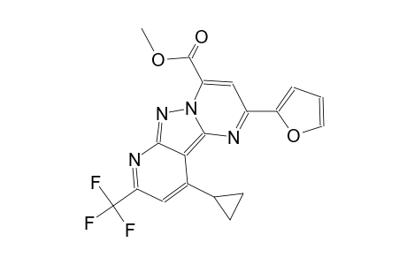 pyrido[2',3':3,4]pyrazolo[1,5-a]pyrimidine-4-carboxylic acid, 10-cyclopropyl-2-(2-furanyl)-8-(trifluoromethyl)-, methyl ester