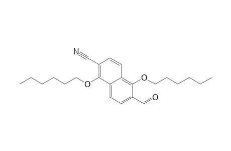 1,5-Dihexoxy-6-methanoyl-naphthalene-2-carbonitrile