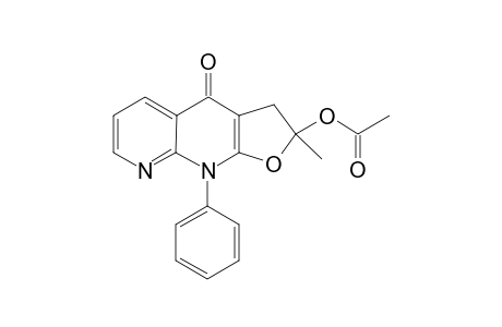 (+-)-2-Acetoxy-3,9-dihydro2-methyl-5-phenyfuro[2,1-b][1.8]naphthyridin-4(2H)-one