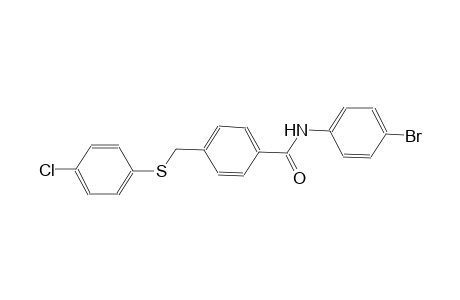 benzamide, N-(4-bromophenyl)-4-[[(4-chlorophenyl)thio]methyl]-