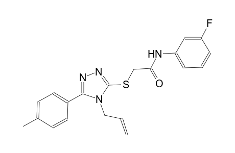 2-{[4-allyl-5-(4-methylphenyl)-4H-1,2,4-triazol-3-yl]sulfanyl}-N-(3-fluorophenyl)acetamide