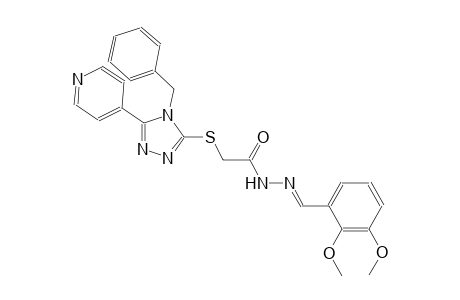 2-{[4-benzyl-5-(4-pyridinyl)-4H-1,2,4-triazol-3-yl]sulfanyl}-N'-[(E)-(2,3-dimethoxyphenyl)methylidene]acetohydrazide