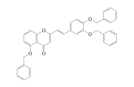 2-[(E)-2-[3,4-bis(phenylmethoxy)phenyl]ethenyl]-5-phenylmethoxy-1-benzopyran-4-one