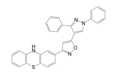 2-(5-(1,3-Diphenyl-1H-pyrazol-4-yl)isoxazol-3-yl)-10H-phenothiazine