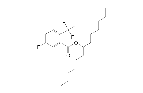 5-Fluoro-2-trifluoromethylbenzoic acid, 7-tridecyl ester