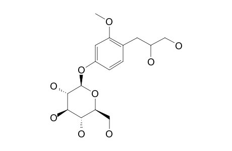 1'-(4-HYDROXY-2-METHOXYPHENYL)-PROPANE-2',3'-DIOL-4-O-BETA-D-GLUCOPYRANOSIDE