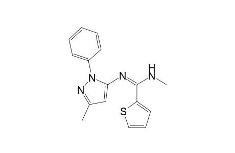 N'-methyl-N-(5-methyl-2-phenyl-3-pyrazolyl)-2-thiophenecarboximidamide
