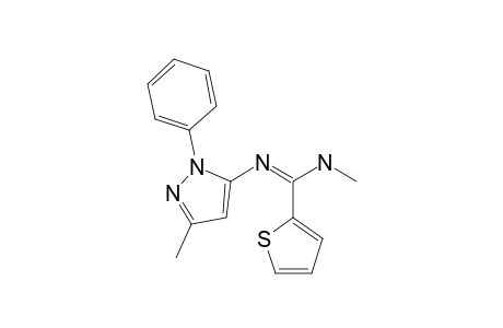 N'-methyl-N-(5-methyl-2-phenyl-3-pyrazolyl)-2-thiophenecarboximidamide