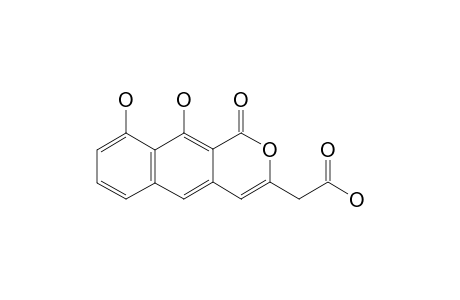 2-(9,10-DIHYDROXY-1-OXO-1H-BENZO-[G]-ISOCHROMEN-3-YL)-ACETIC-ACID