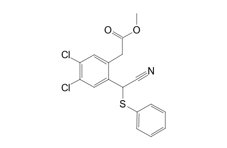 Methyl 2-{m,p-Dichloro-o-[cyano(phenylthio)methyl]phenyl}acetate