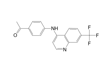 1-(4-{[7-(trifluoromethyl)quinolin-4-yl]amino}phenyl)ethan-1-one
