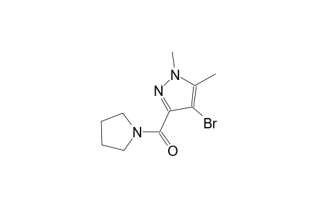 4-bromo-1,5-dimethyl-3-(1-pyrrolidinylcarbonyl)-1H-pyrazole