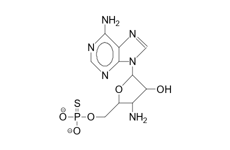 3'-Amino-3'-deoxyadenosine-5'-thionophosphoric acid, dianion