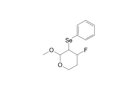 C-4-FLUORO-R-2-METHOXY-T-3-(PHENYLSELENO)-TETRAHYDROPYRANE