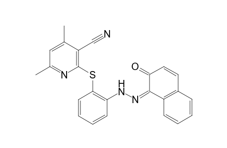 Naphthalene-1,2-dione - 1-[2'-(4",6"-Dimethyl-3"-cyano-2"-pyridiny)thiophenyl]-hydrazone