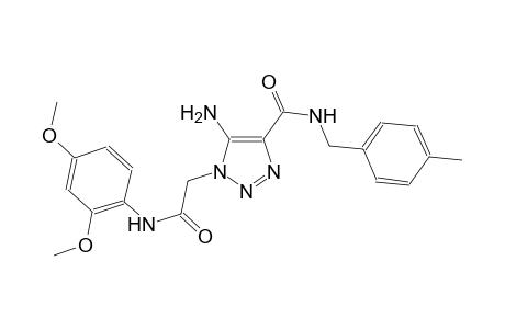 5-amino-1-[2-(2,4-dimethoxyanilino)-2-oxoethyl]-N-(4-methylbenzyl)-1H-1,2,3-triazole-4-carboxamide