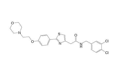 N-(3,4-Dichlorobenzyl)-2-(2-(4-(2-morpholinoethoxy)phenyl)thiazol-4-yl)acetamide