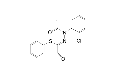 acetic acid, 1-(2-chlorophenyl)-2-((2Z)-3-oxobenzo[b]thien-2(3H)-ylidene)hydrazide