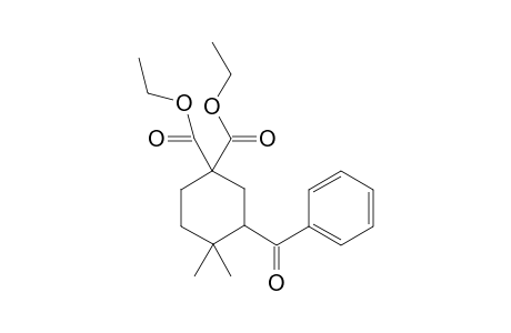 Diethyl 3-benzoyl-4,4-dimethylcyclohexane-1,1-dicarboxylate