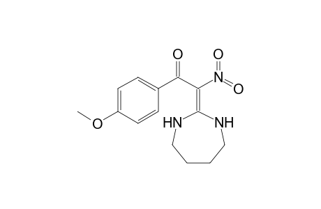 Hexahydro-2-[nitro(4-methoxybenzoyl)methylene]-1H-1,3-diazepine