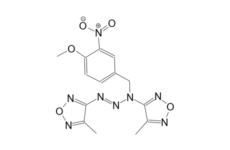3-[(2E)-1-(4-methoxy-3-nitrobenzyl)-3-(4-methyl-1,2,5-oxadiazol-3-yl)-2-triazenyl]-4-methyl-1,2,5-oxadiazole