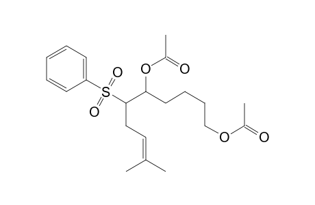 6,10-diacetoxy-2-methyl-5-phenylsulfonyl-2-decene