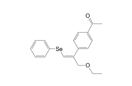 (E)-3-Ethoxy-2-(4'-acetylphenyl)propenyl phenyl selenide