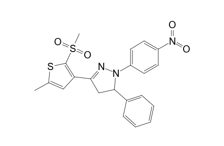 3-(2-mesyl-5-methyl-3-thienyl)-1-(4-nitrophenyl)-5-phenyl-2-pyrazoline